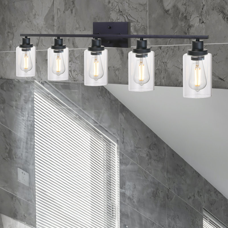 Shirk 5 - Light Dimmable Vanity Light, Black