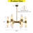 Larzie 12-Light 34'' Modern Round Dining Room Chandelier Bronze Classic Frosted Glass Kitchen Dinette Lighting