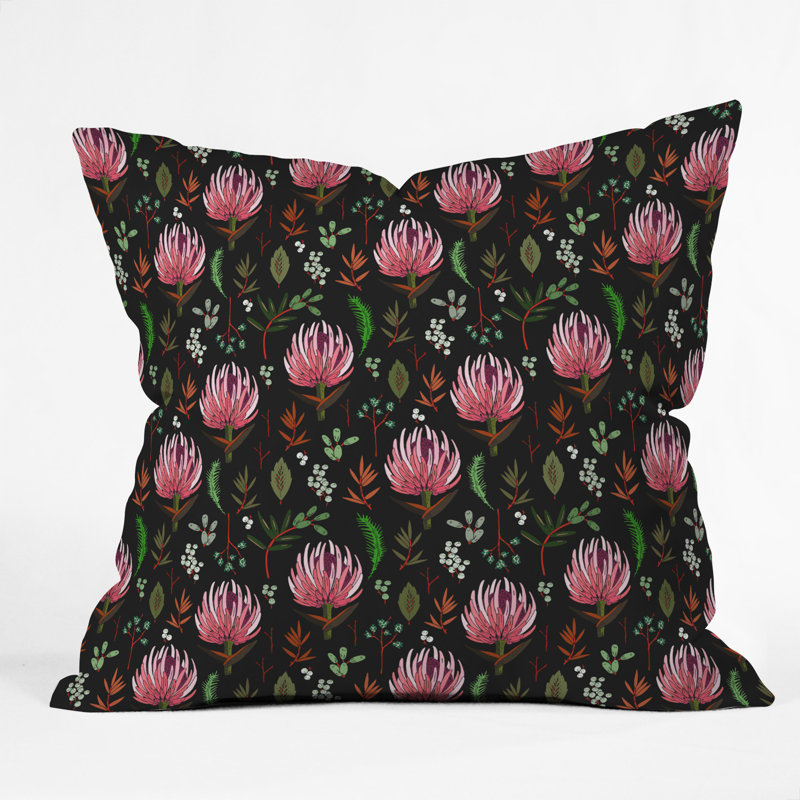 Coussin décoratif boho holli zollinger protea, 18 po x 18 po
