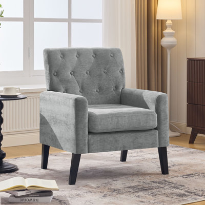 Fauteuil club rétro en similicuir - Style Mid-Century moderne pour le bureau et le salon