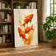 Goldfish Among Plants Boho - Wrapped Canvas-418475735-418475740