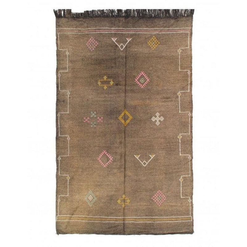 Moroccan Area Rug in Brown