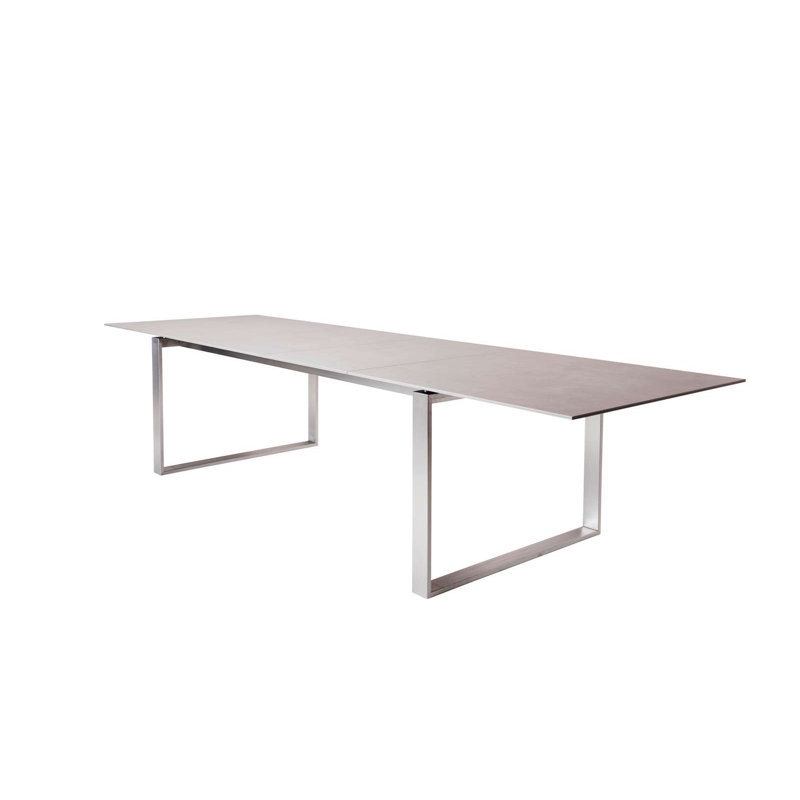 Edge Outdoor Dining Table, Basalt Gray