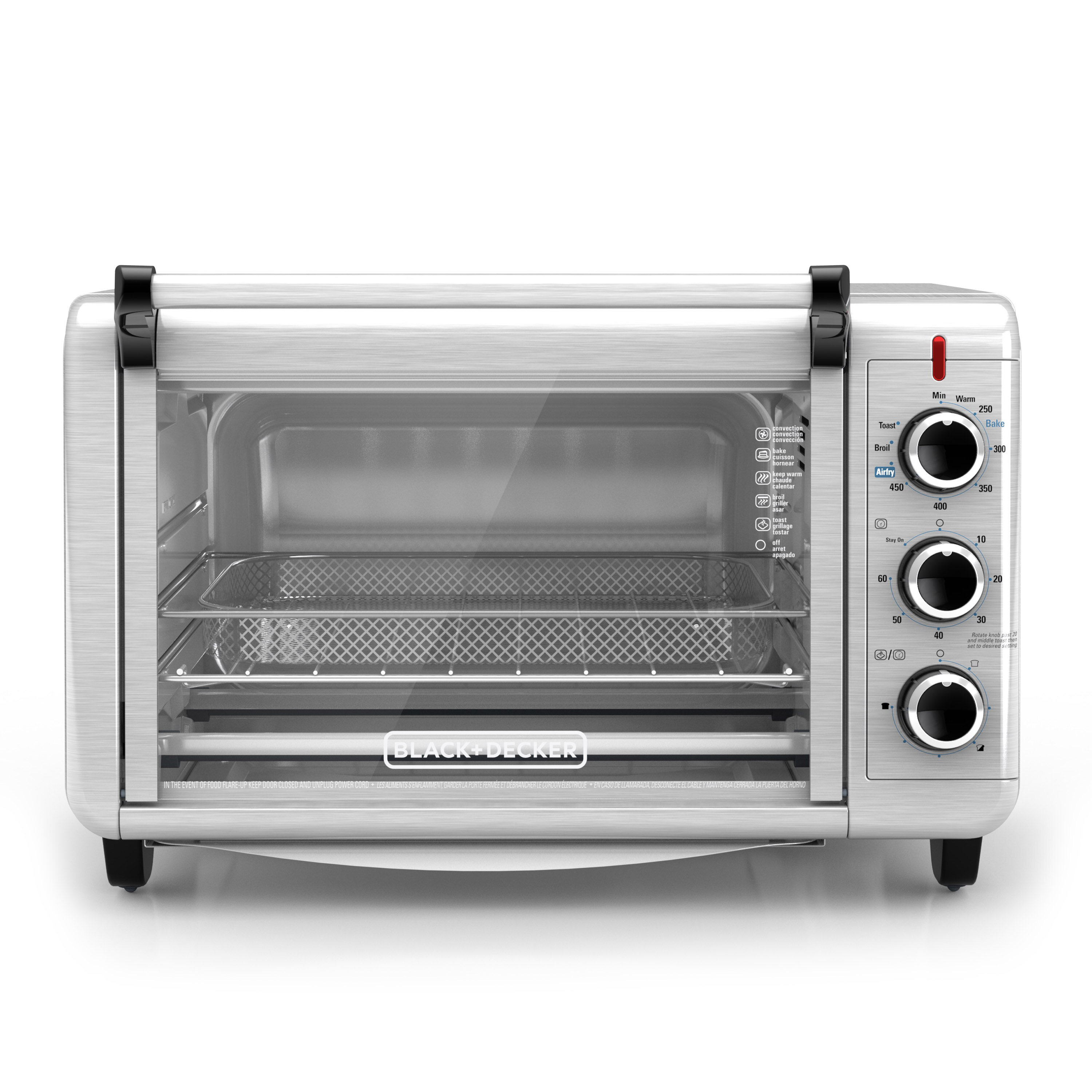 Black + Decker Crisp 'N Bake Air Fry Toaster Oven TO3215SS