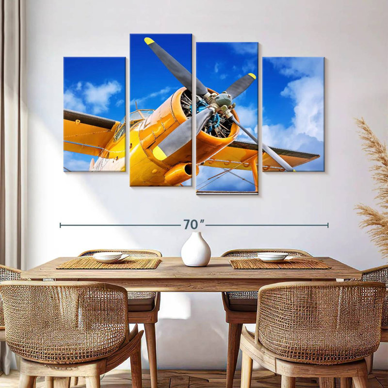 Mehar Yellow Propeller Plane