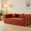 Canapé-lit convertible avec coussin cylindrique et cadre de forme fixe pour des espaces de vie multifonctionnels.-716275505