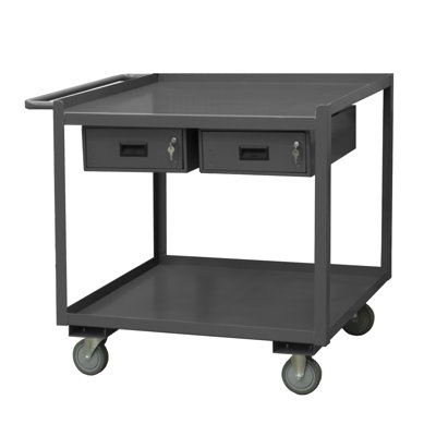 Steel Top Workbench with Wheels