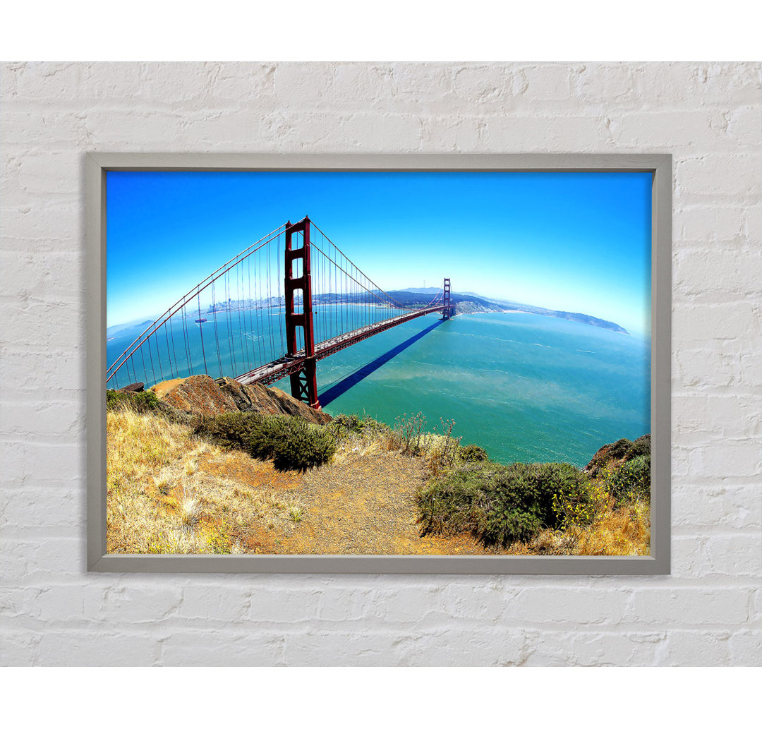 Golden Gate Bridge Days - Einzelner Bilderrahmen Kunstdrucke auf Leinwand