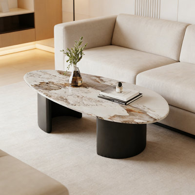 Table basse Modern Simplicity avec base en métal