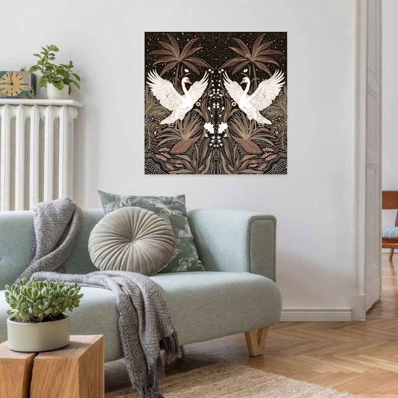 Art contemporain, paysage contemporain, art naturel, H 32 po x l 32 po