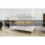 Lit superposé en fer, lit simple supérieur et double inférieur, cadre de lit en métal pour la maison, dortoir, chambre d'amis-341557187