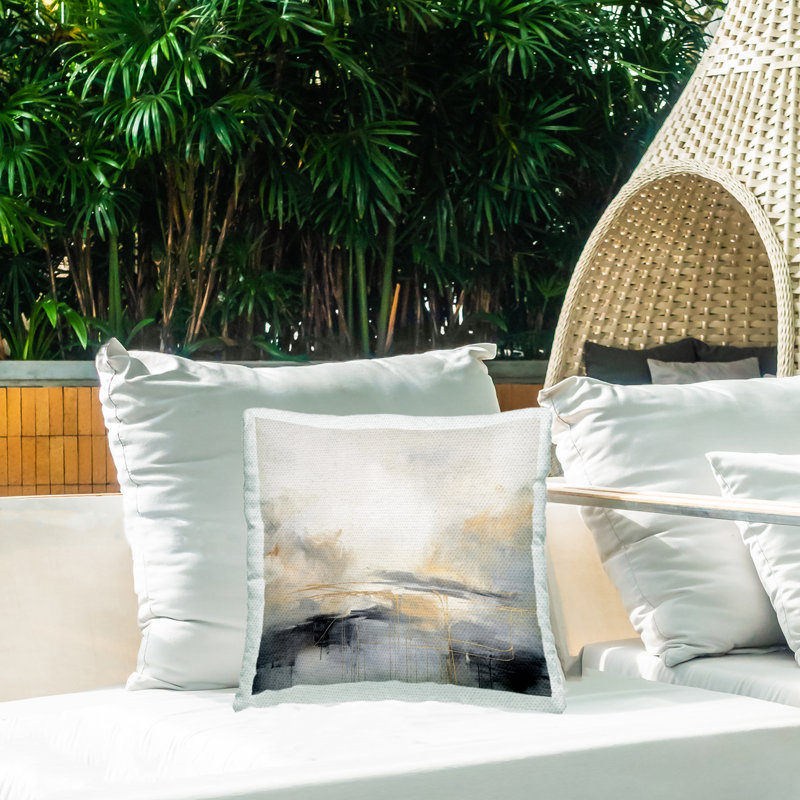 Abstract Outdoor Throw Pillow