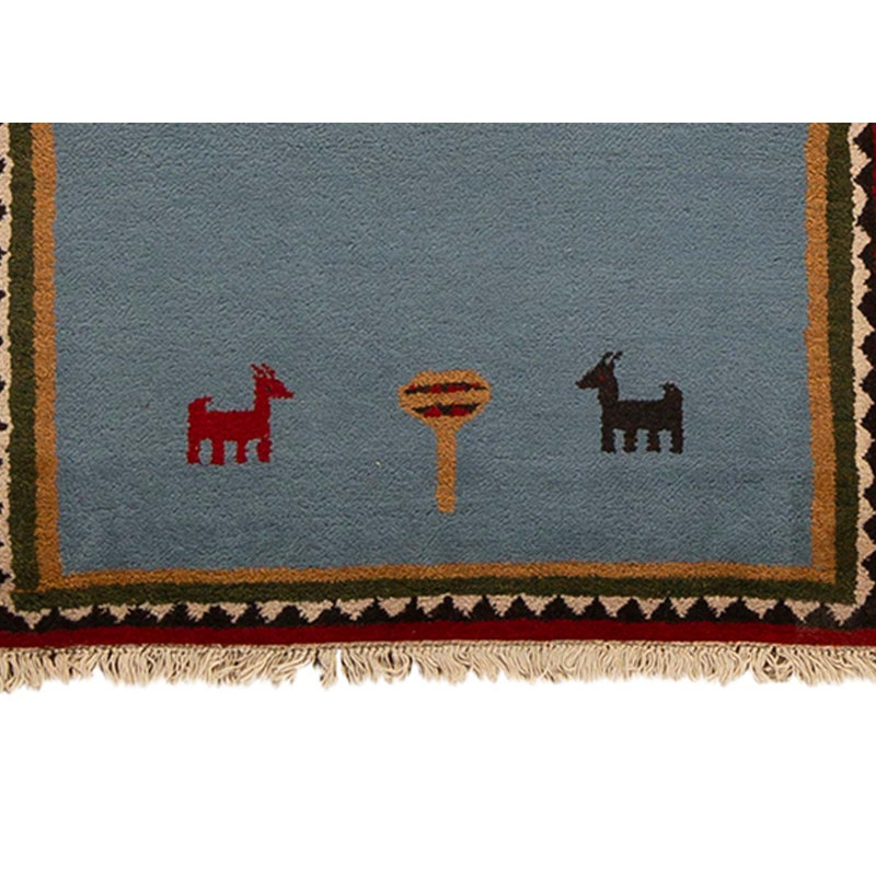 Hand Knotted Southwestern Area Rug