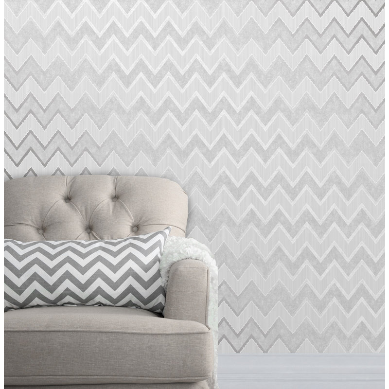 Sabrina 10m x 53cm Wallpaper Roll, Silver