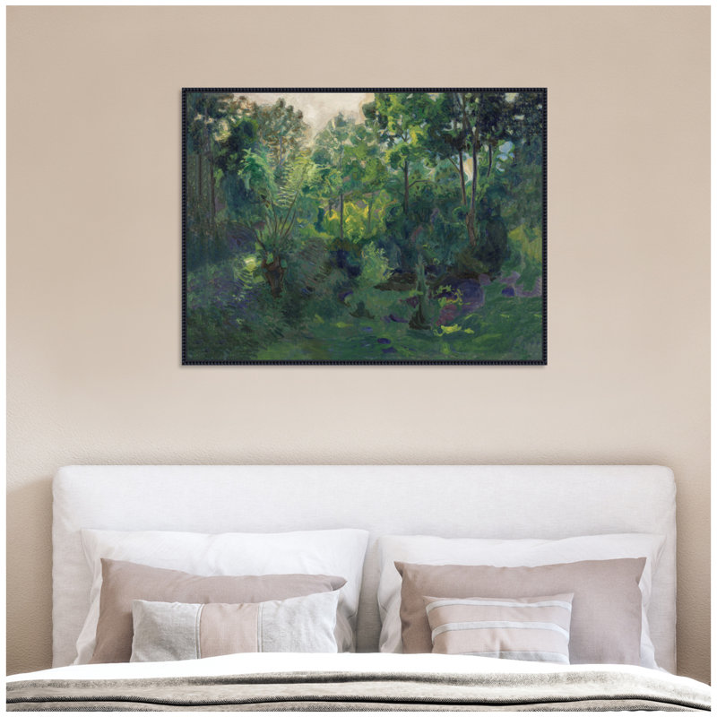 «Wooded Landscape 1900 Thorvald Erichsen» par Nostalgia Prints, reproduction d'art sur toile encadrée
