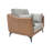 38.6" Modern Gray/Brown Fabric Single Seat Sofa,Contemporary Couch for Living Room Bedroom-898448325