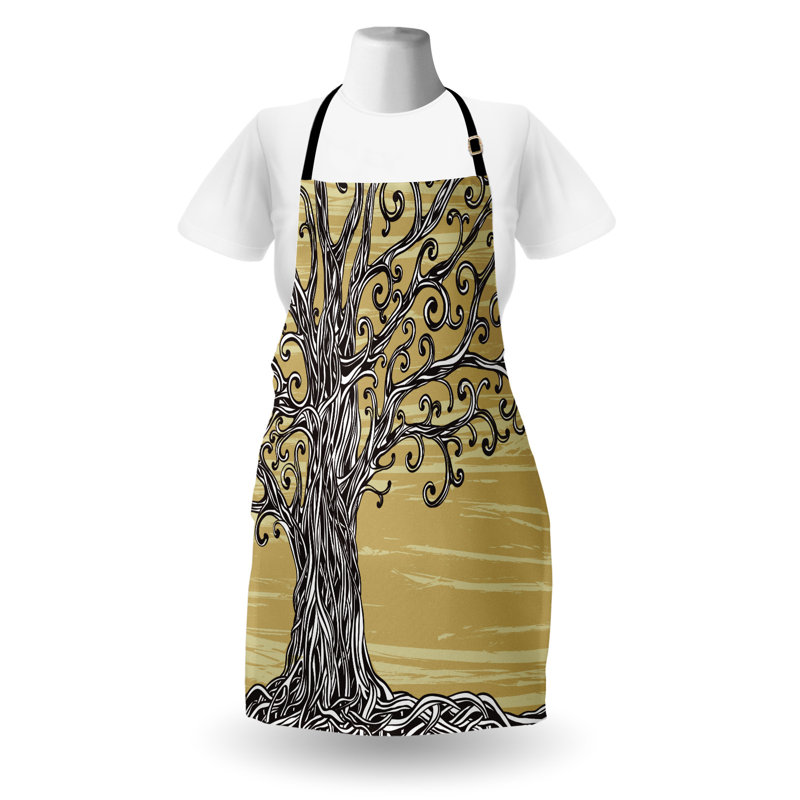 No Pattern Bib Apron