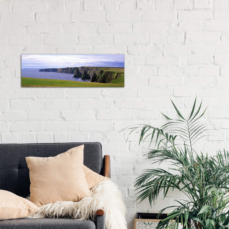 Duncansby Stacks, Duncansby Head, County Wick, Republic, Ireland - Wrapped Canvas Panoramic Print