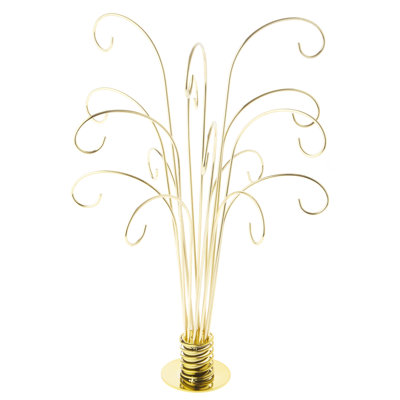 The Holiday Aisle® Fountain-Style Ornament Tree, 15 Branch, 10.5" W x 10.5" D x 20" H