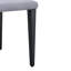 4 chaises de salle à manger grises - confortables et tendance. Conception minimaliste pour une vie moderne. Convient aux tailles appropriées. Pieds en métal avec surface lisse. Naturel respirant. Fabrication stable intégrée.-718473904