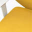 Chaise de bureau Mowbray à dossier bas en filet jaune moutarde avec structure blanche-1705561574