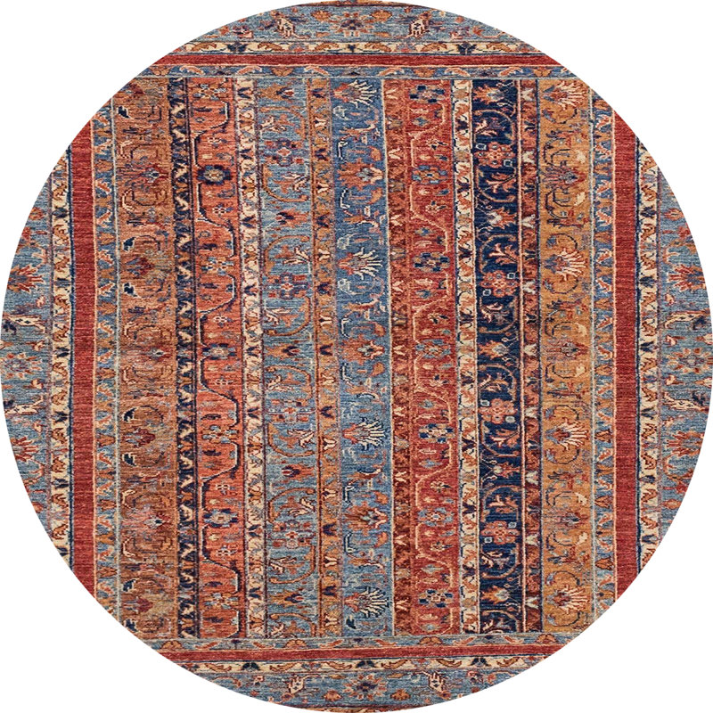 Abstract Indoor Rug, Round 8'