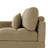Bentura Oversized Upholstered Gray Corduroy Modular Chaise Lounge with Armrests & Throw Pillows-257487316-257373545