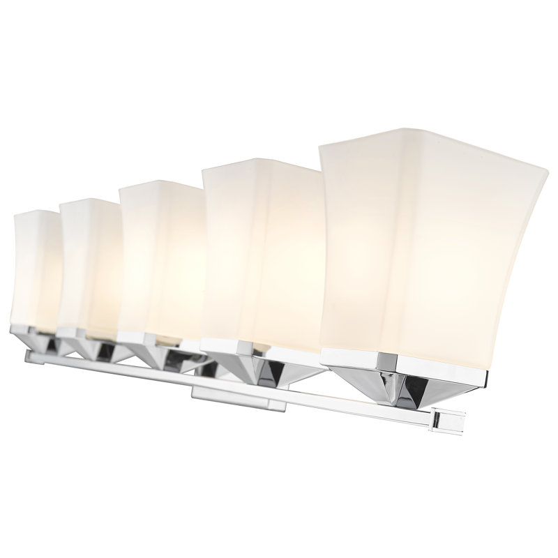 Rohrersville 5 - Light Dimmable Vanity Light, Chrome