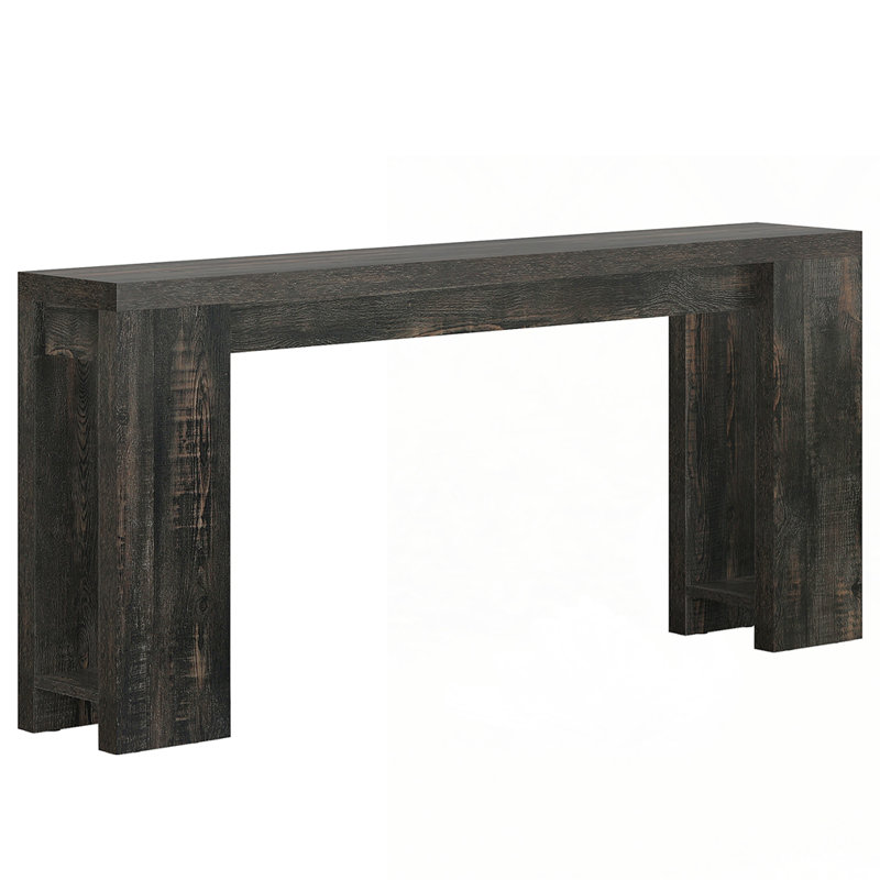 Farmhouse Console Table, Black