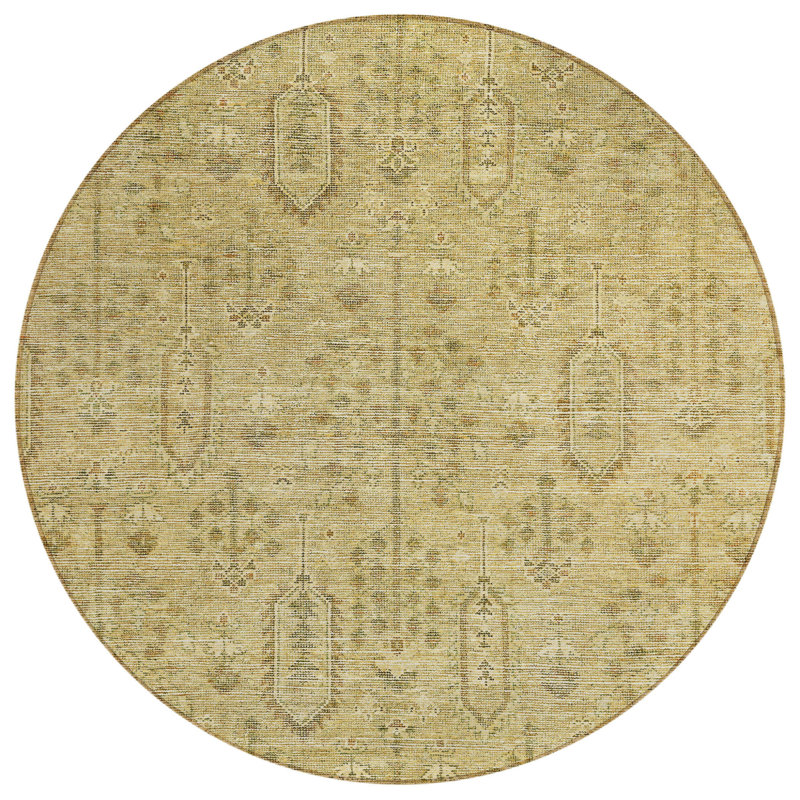 Tapis rond 8 po taupe