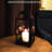 Hosley 14 Inch High Large Clear Glass Iron Classic Style Lantern Elegant Candle Holder for Home Decor Vintage-Inspired Centerpiece with Stylish Iron Frame Indoor/Outdoor Lighting Accent Timeless-49517240-49517241