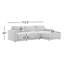 Canapé modulaire rembourré 2 pièces Blakes -93525207-119432798