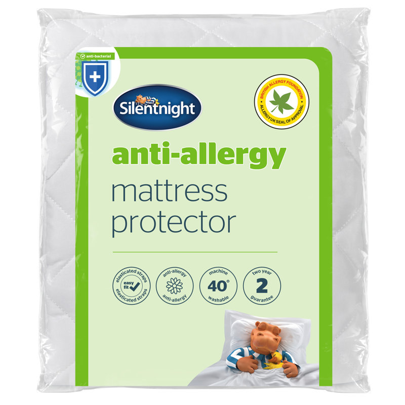 Silentnight Anti Allergy Easy Fit Mattress Protector, Double (4'6)