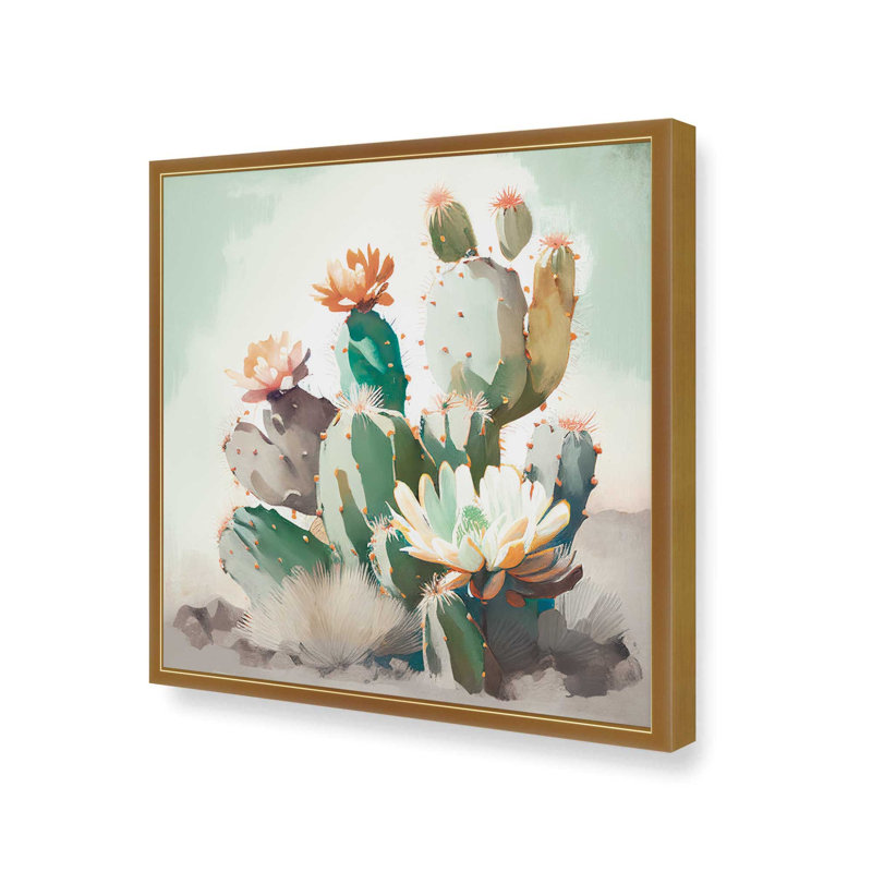 «Blossoms of the Southwest», reproduction sur toile, H 17,75 po x l 17,75 po, Or poli