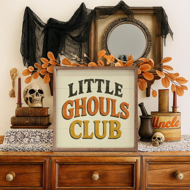 Little Ghouls Club, H 16 po x l 16 po