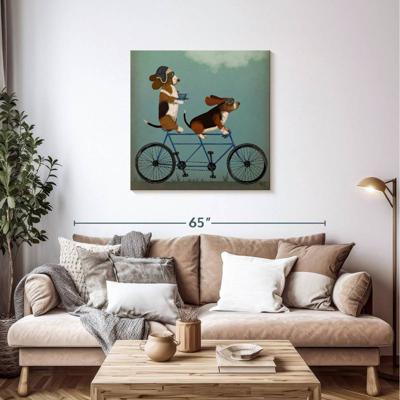 Tandem Bramet Basset Hound, H 36 po x l 36 po