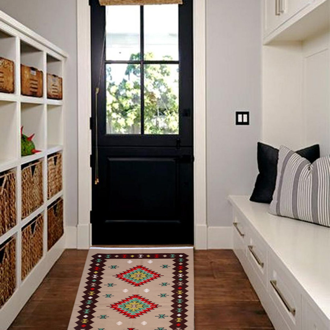 Burger Geometric Hand Woven 95cm X 155cm Area Rug