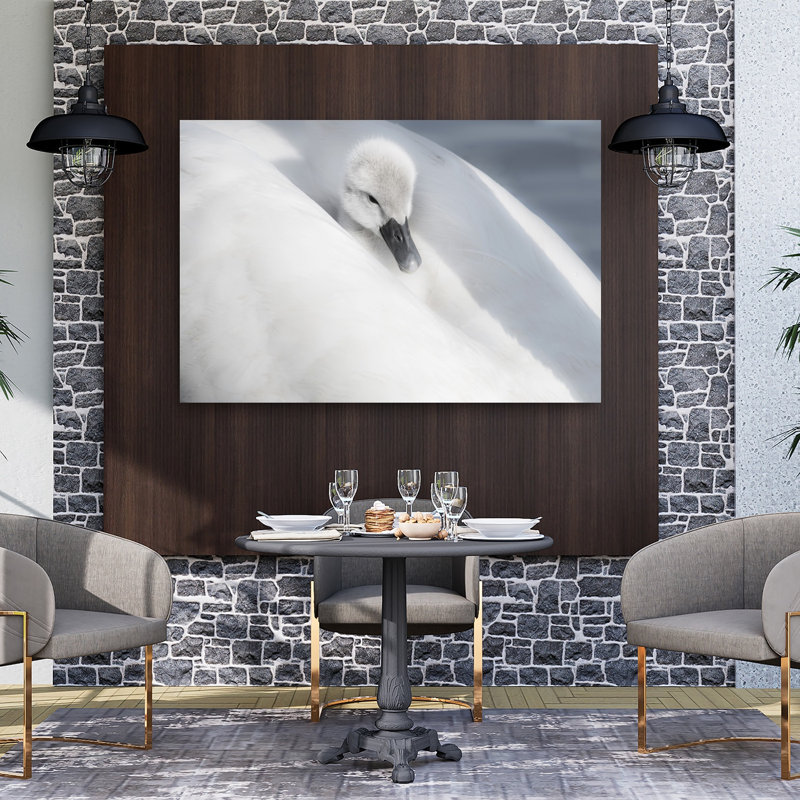 A Dress That Is Too Big Contemporary Bird Duck Nature Wildlife Wall Art Print, 101.6cm H x 152.4cm W
