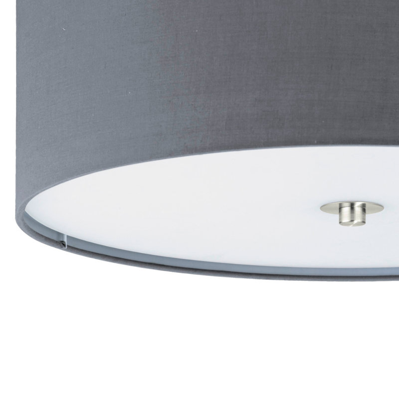 Patience Fabric Flush Mount, Grey