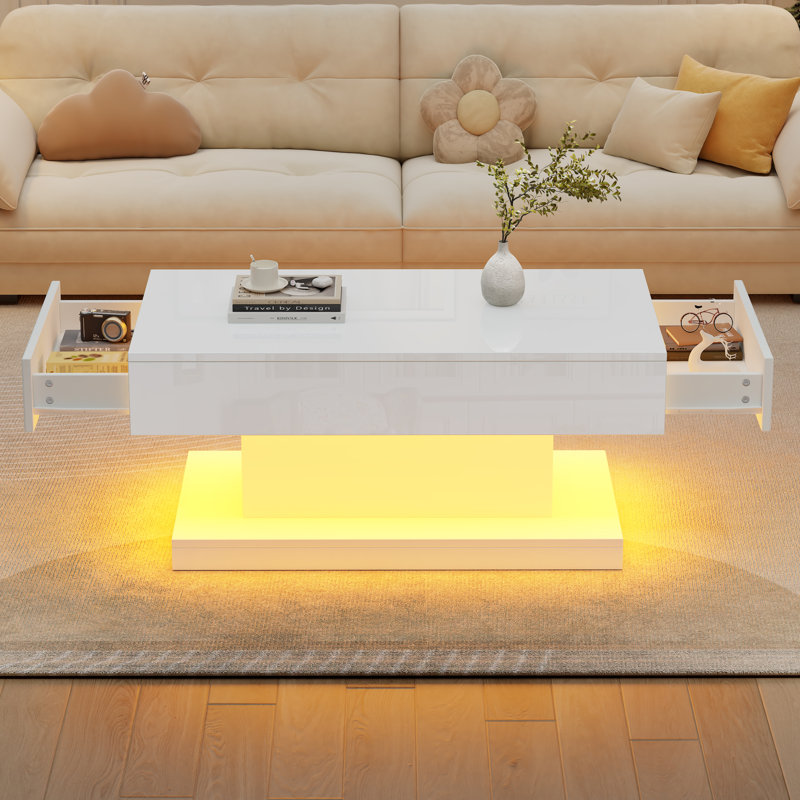 Frame Coffee Table with Storage