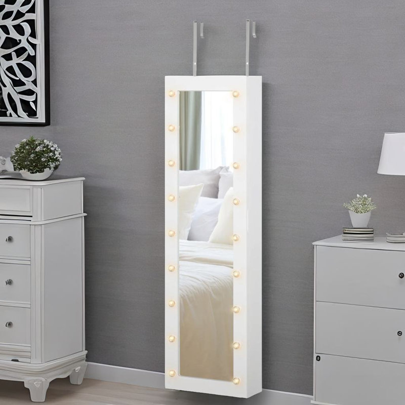 Armoire à bijoux murale Saahirah de 12,5 po de largeur