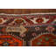 Tapis de couloir rouge à motif géométrique traditionnel 4 x 9