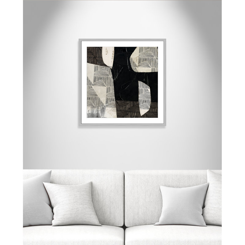 Impression Tangled Darkness Tangled Darkness par Casa Fine Arts, H 27,5 po x l 27,5 po, Cadre argenté