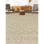 Tapis en laine noué à la main en beige / bleu-70098498