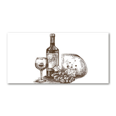 Wine And Snacks - Wrapped Canvas Print
