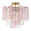 Wesham 4 Light Aged Brass Semi Flush Mount-896539950-896539948