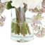 Hydrangea, Laurel and Magnolia Arrangement in a Glass Vase