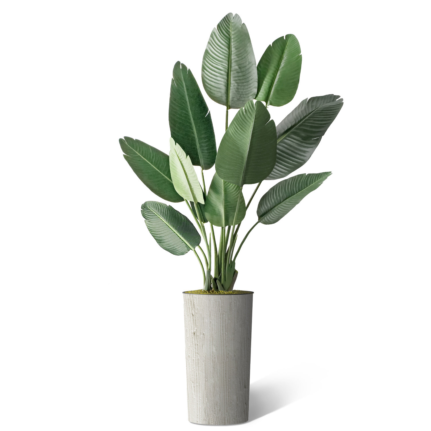 SIGNLEADER Artificial Tree In Planter, Fake Bird of Paradise Silk Tree