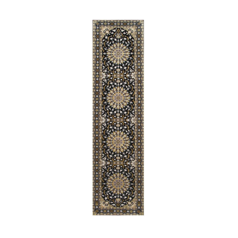 Oriental Area Rug in Black
