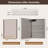 	Frameless LED Lighted Bathroom Medicine Cabinet with Dimmable Light, Tempered Glass, Build-in Outlet-1340850916-1340850923